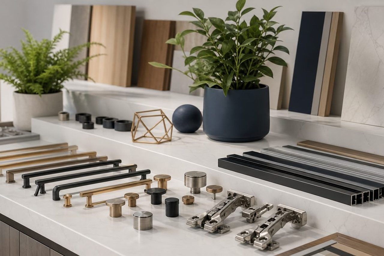 Interior hardware, profiles, fittings and home accessories